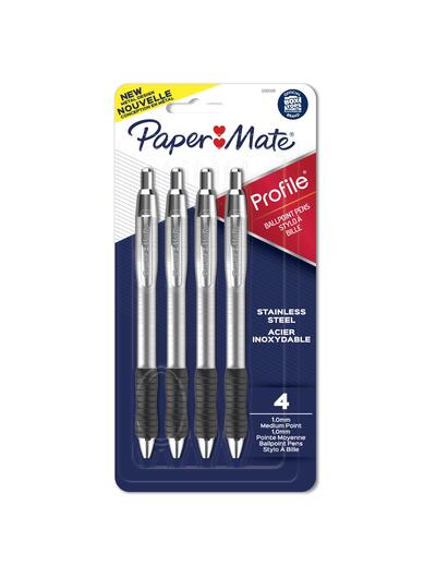 Paper Mate Metal Retractable Ballpoint 1.0mm Black