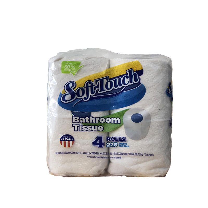 Soft Touch Bathroom Tissue 4 pack: $7.00