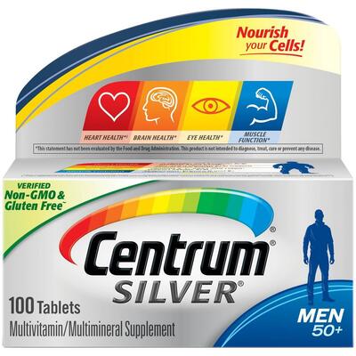 Centrum Silver Men 50+ Multivitamin Tablets 100 ct