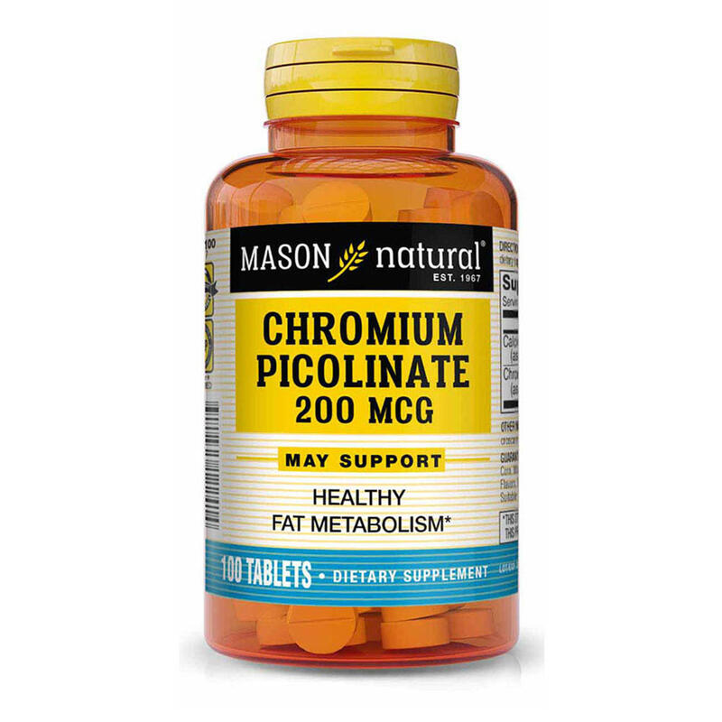 Mason Chromium Picolinate 200mcg Tablets 100's