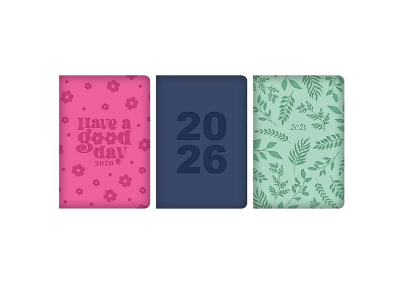 Diary Pocket WTV Bright Embossed PU Assorted 1 count