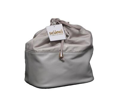 Conair Scunci Drawstring Bag Light Grey 7.5