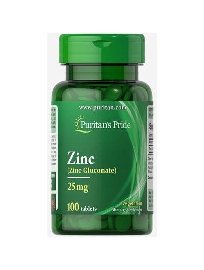 Puritan's Pride Zinc 25mg 100 Tabs: $15.25