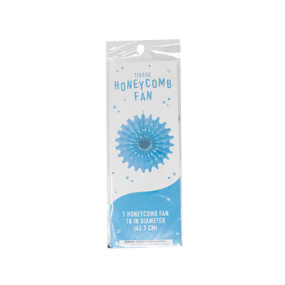 Tissue Honeycomb Fan Blue 1 ct: $4.01