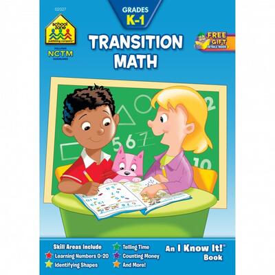 School Zone Transition Math K To Grade 1: $7.00