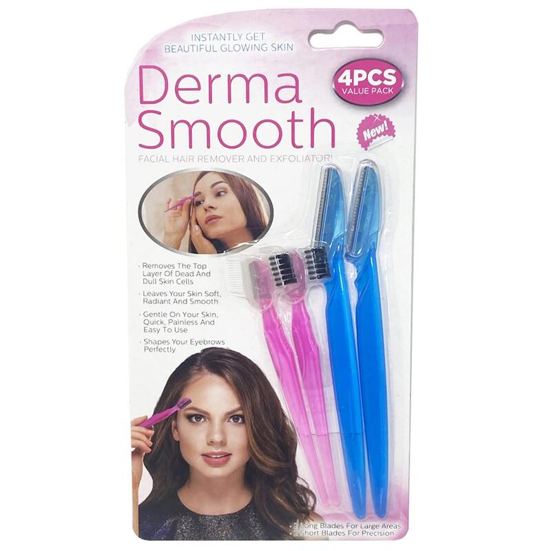 Derma Smooth Facial Hair Remover & Exfoliator 4pcs