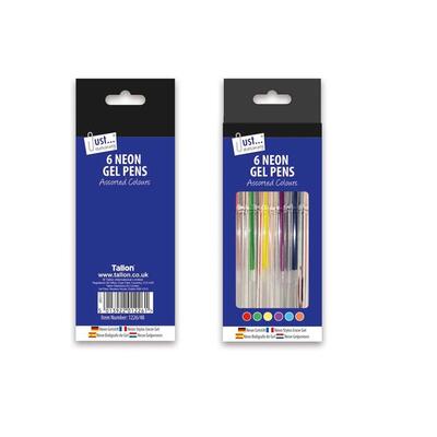 Just Stationary Neon Gel Pens 6ct