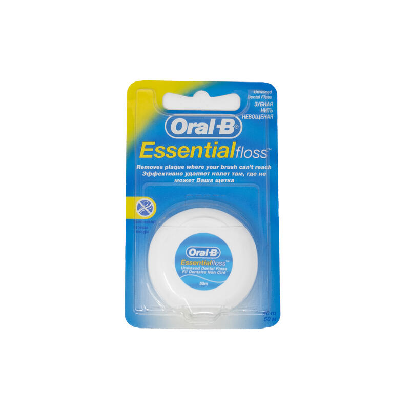 Oral B Essential Floss Unwaxed 50m: $9.00