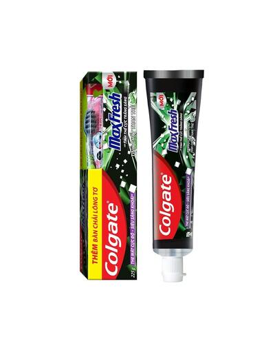 Colgate Toothpaste Maxfresh Bamboo Charcoal 225g + Free Toothbrush