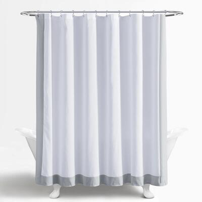 Lush Decor Block Border Shower Curtain 72x72 1ct