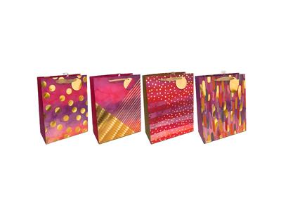 Paper Bag Cool Tone Pink Large Assorted 1 count
