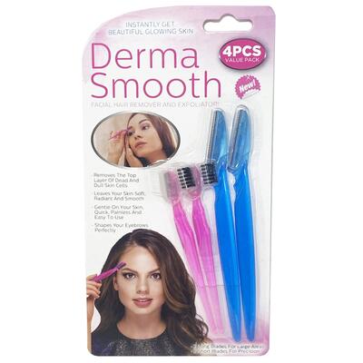 Derma Smooth Facial Hair Remover & Exfoliator 4pcs: $10.00