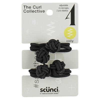 Scunci Curl Collective Knotted Elastics 2 pieces