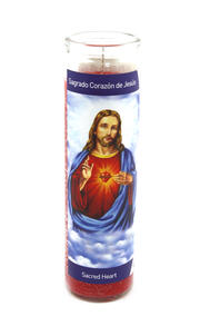 Serenity Glass Candle Sacred Heart 340g: $12.50