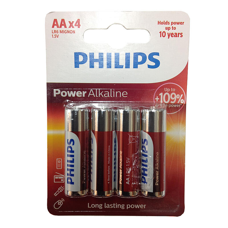 Philips Battery LR6/AA 4pcs