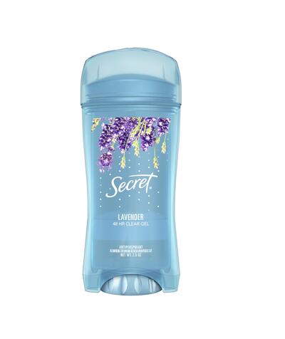 Secret Antiperspirant Clear Gel Lavender 2.6oz