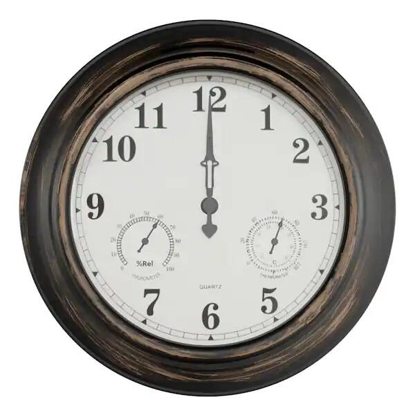 Indoor/Outdoor Thermometer Clock 18