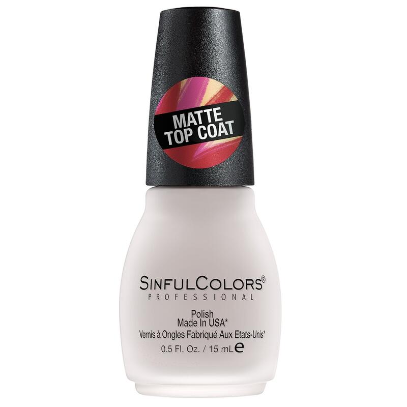 DNR Sinful Colors Nail Polish Mattifly Top Coat 0.5 fl oz
