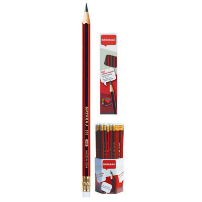  Nataraj Pencil Red and Black 2HB 1 ct: $0.95