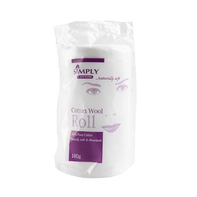 Simply Cotton Wool Roll 180g: $10.00
