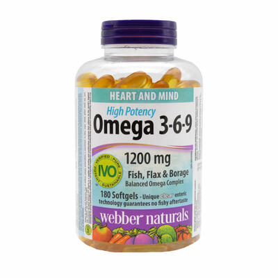 Webber Omega 3-6-9 1200mg 150 Softgels