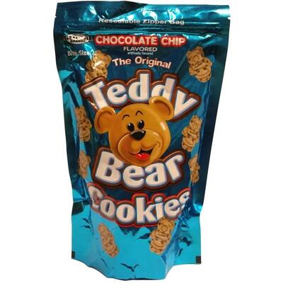 Teddy Bear Cookies Bag Chocolate Chip 12oz