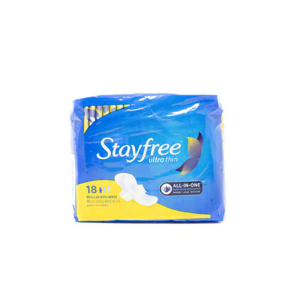 Stayfree Ultra Thin Regular Pads With Wings 18 count: $17.85
