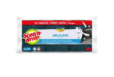 Scotch Brite Rub Sponge Delicate 3pc