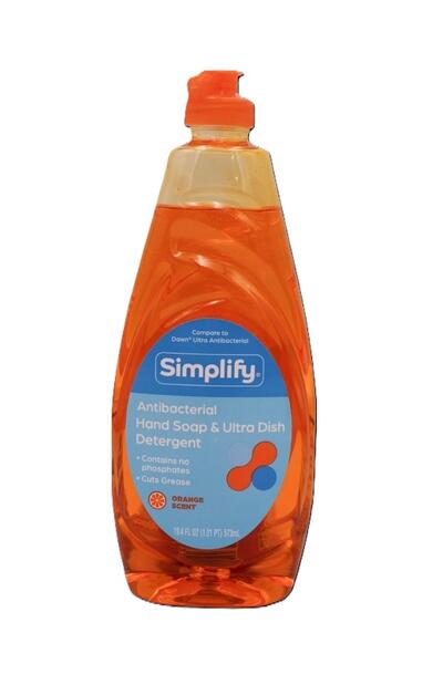 Rite Aid Simplify Antbacterial Dish Liquid Orange 19.4oz