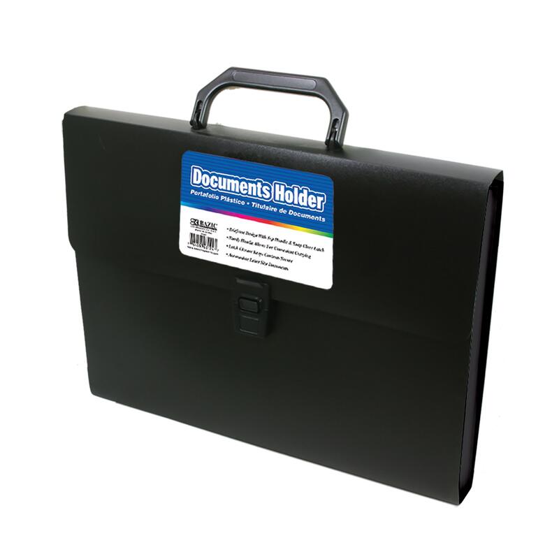 Bazic Letter Size Document Case with Handle 1ct