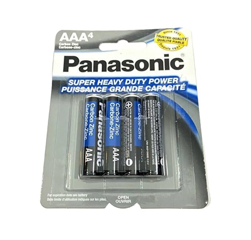 Panasonic AAA Zinc Batteries 4+4 Wide 4 pack