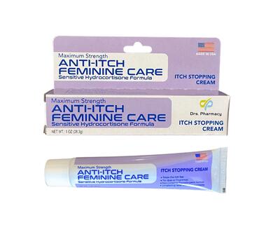 Drs. Pharmacy Anti-Itch Feminine Care Itch Stopping Cream Maximum Strength 2oz