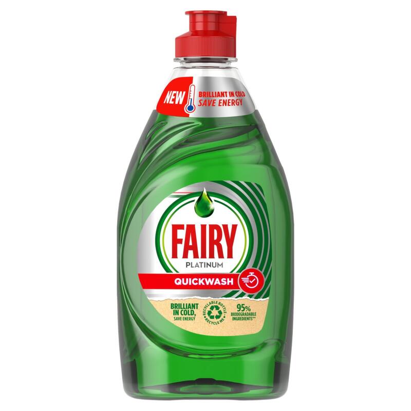 Fairy Platinum Quick Wash Up Liquid 320ml: $8.00