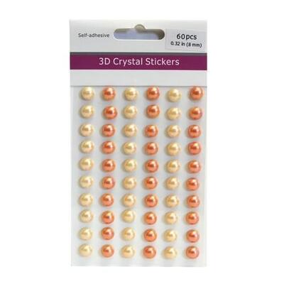 Pearl Stickers Assorted 60pc: $2.00