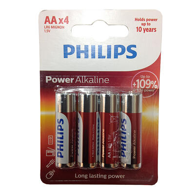 Philips Battery LR6/AA 4pcs