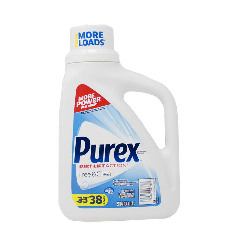 Purex Dirt Lift Action Free & Clear Liquid Detergent 50oz