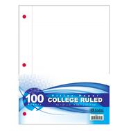 Bazic Filler Paper College Ruled 100 Sheets: $6.00