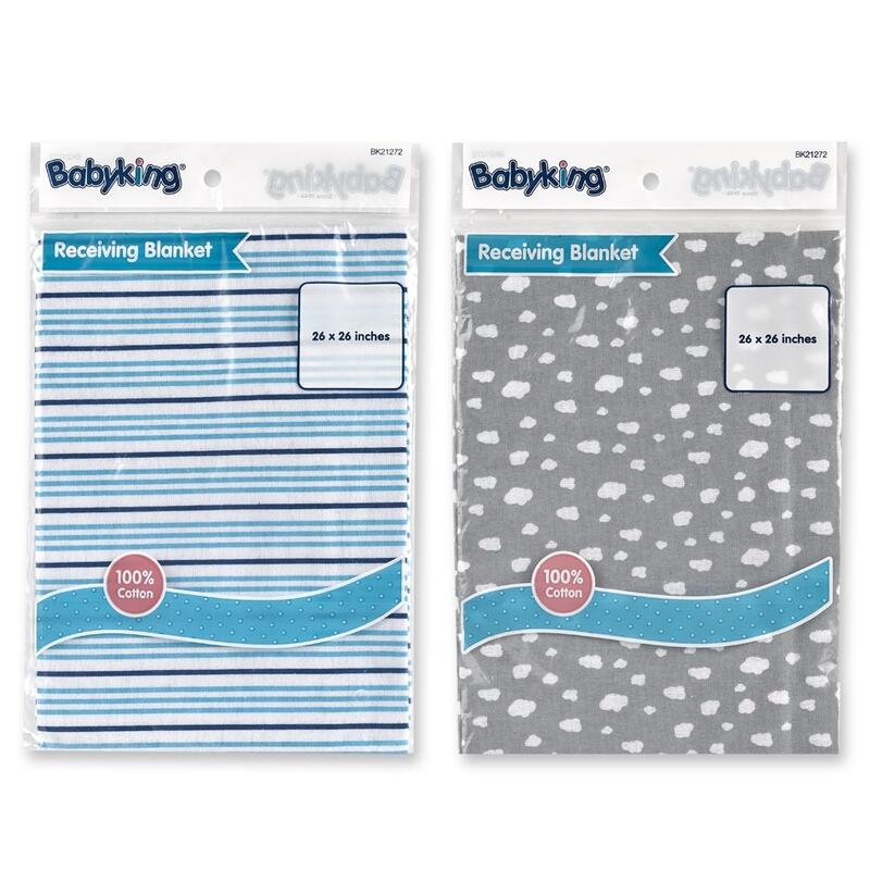 Baby King Receiving Blanket Assorted 26