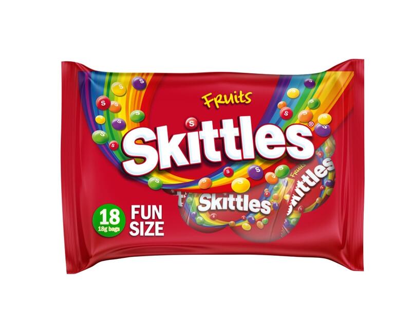 Skittles Pouch Fruits Funsize 324gm 18 pack