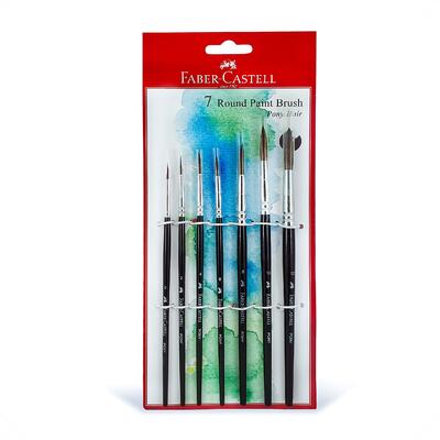 Faber-Castell Pony Hair Round Paint Brush 7ct: $12.25