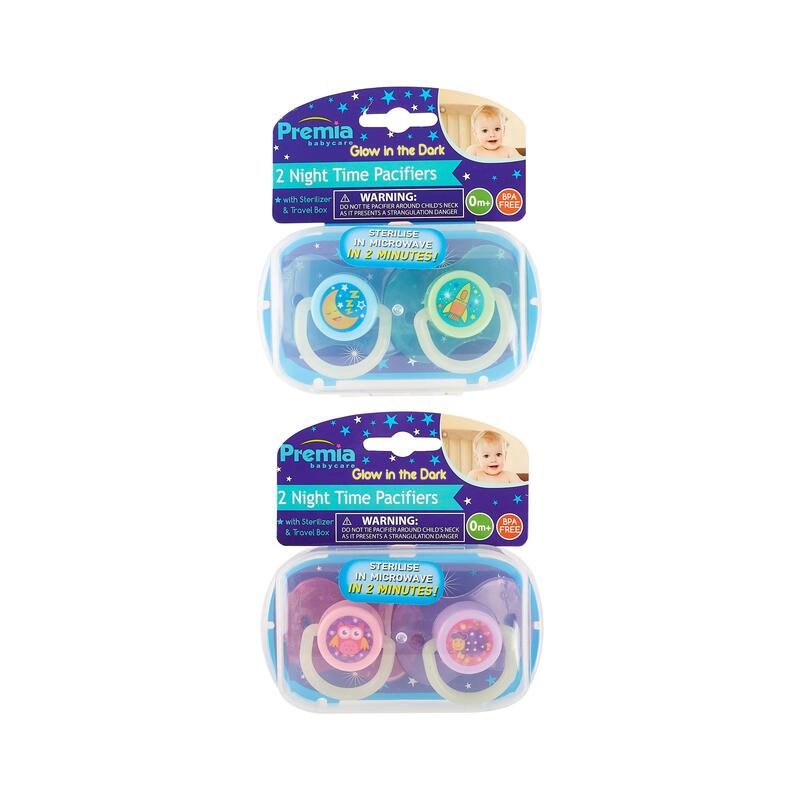 Premia 2pk Baby Night Time Pacifiers: $12.00