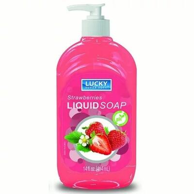 Lucky Super Soft Clear Liquid Strawberry 14oz