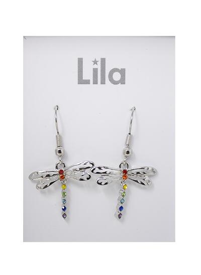 Lila Colours Dragonfly Earrings