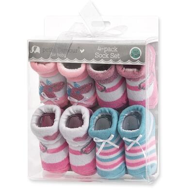 Petite L'amour For Baby 4-Pack Sock Set: $17.00