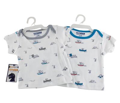 Titicos Boys Collection Short Sleeve T-Shirt 6-9 Months: $10.00
