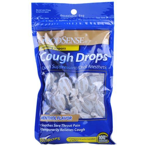 Good Sense Cough Drops Menthol 30 count