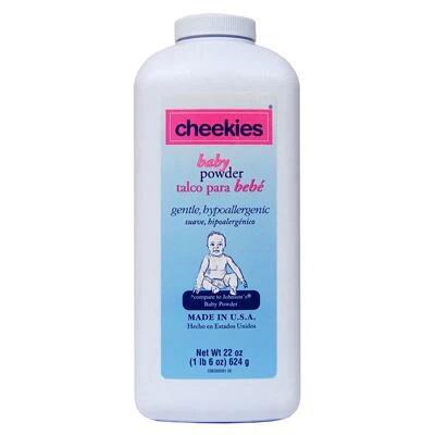 Cheekies Pure Corn Starch Baby Powder 22oz
