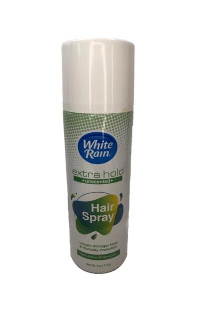 White Rain Hair Spray Can Unscented 4oz