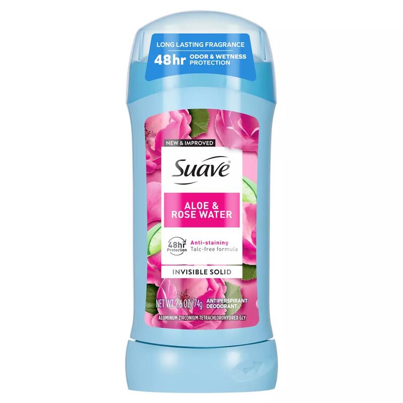 Suave Aloe & Rose Water Deodorant 2.6oz