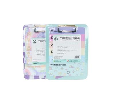 Mini Fashion Clipboard With Notepad 40 Sheets